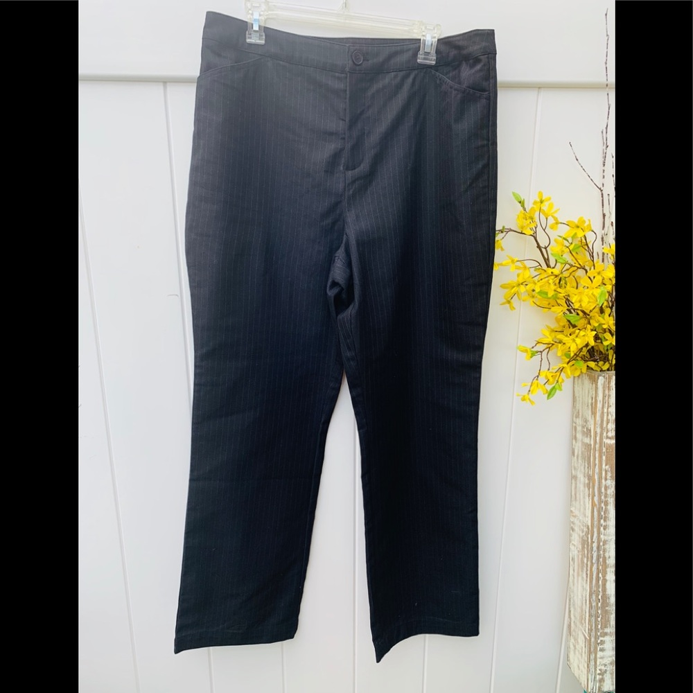 Denim & Co size 16 black pants length 32”